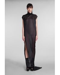 Rick Owens - Edfu T Dress Dress In Black Silk - Lyst