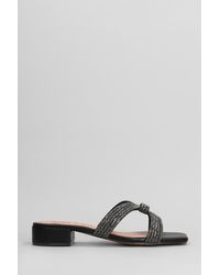 Bibi Lou - Slipper-Mule Sloan in Pelle Nera - Lyst