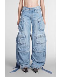The Attico - Jeans in Cotone Blu - Lyst