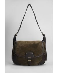 Isabel Marant - Borsa a spalla Sierra shoulder in Camoscio Marrone - Lyst
