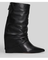 The Seller - High Heels Boots In Black Leather - Lyst