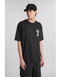 Stussy - T-shirt In Black Cotton - Lyst