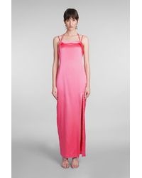 Cult Gaia - Shiazu Dress In Rose-pink Silk - Lyst