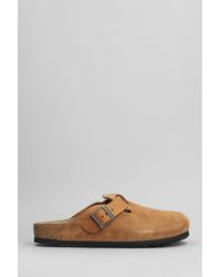 Birkenstock - Boston Slipper-mule In Leather Color Suede - Lyst