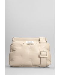 Maison Margiela - Glam Slam Shoulder Bag In Beige Leather - Lyst