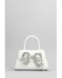 Self-Portrait - Borsa a mano Diamante mini in Pelle Bianca - Lyst