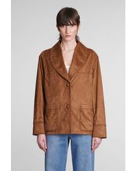MVP WARDROBE - Paolama Casual Jacket In Brown Polyester - Lyst