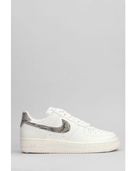 Nike - Sneakers Air Force 1 07 in Pelle Bianca - Lyst