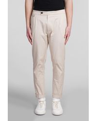 Low Brand - Riviera Pants In Beige Cotton - Lyst