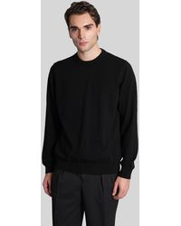 Alpha Studio - Knitwear In Black Wool - Lyst