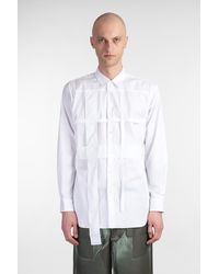 Comme des Garçons - Camicia in Cotone Bianco - Lyst