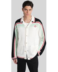 CASABLANCA - Camicia in Cotone Bianco - Lyst