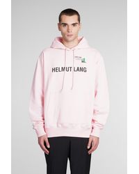 Helmut Lang - Sweatshirt In Rose-pink Cotton - Lyst
