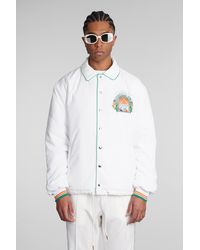 Casablanca - Casual Jacket In White Polyester - Lyst