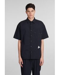 and wander - Shirt In Black Polyester - Lyst