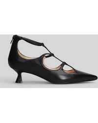 Anna F. - Pumps In Black Leather - Lyst