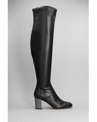 Lola Cruz - High Heels Boots In Black Leather - Lyst