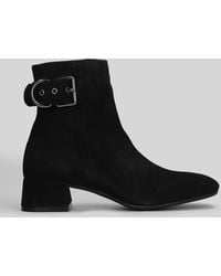 Carmens - Rose Daily High Heels Ankle Boots In Black Suede - Lyst
