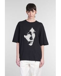 Ann Demeulemeester - Aga T-shirt In Black Cotton - Lyst