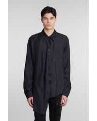 Ann Demeulemeester - Shirt In Black Silk - Lyst