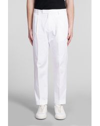 Low Brand - Kim Pants In White Cotton - Lyst
