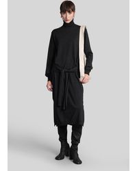 Lemaire - Long Dress In Black Acrylic - Lyst