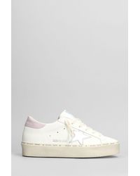 Golden Goose - Sneakers Hi Star in Pelle Bianca - Lyst