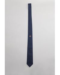 KENZO - Tie In Blue Silk - Lyst