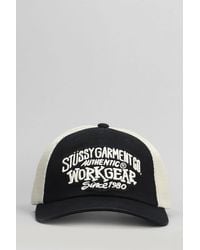 Stussy - Cappello in Cotone Nero - Lyst