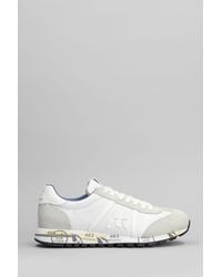Premiata - Sneakers Lucy in Camoscio e Tessuto Bianco - Lyst