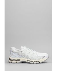 Asics - Gel-kayano 20 Sneakers In White Leather And Fabric - Lyst