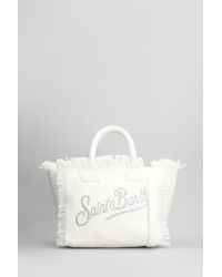 Mc2 Saint Barth - Tote Colette in Cotone Bianco - Lyst