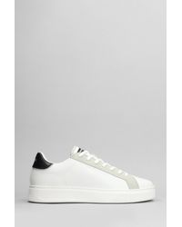 Crime London - Blade Sneakers In White Suede And Leather - Lyst
