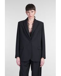 IRO - Blazer Chalan in Poliestere Nera - Lyst