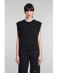IRO - Juli T-shirt In Black Cotton - Lyst