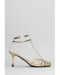 ALEVI - Jessie 075 Sandals In Gold Leather - Lyst