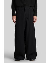 Lemaire - Pantalone in Lana Nera - Lyst