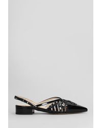 Anna F. - Ballet Flats In Black Patent Leather - Lyst