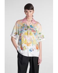 CASABLANCA - Camicia in Seta Multicolor - Lyst