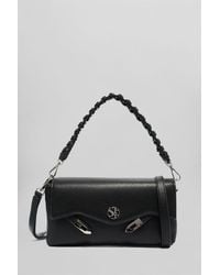 Secret Pon-pon - Borsa a spalla Quiny clutch in Pelle Nera - Lyst