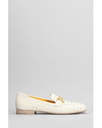 Mara Bini - Loafers In White Leather - Lyst