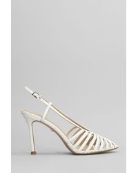 Lola Cruz - Diana 95 Sandals In White Leather - Lyst
