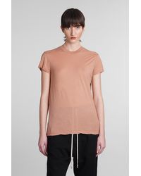 Rick Owens - Small Level T T-shirt In Rose-pink Cotton - Lyst