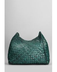 Dragon Diffusion - Santa Rosa Shoulder Bag In Green Leather - Lyst