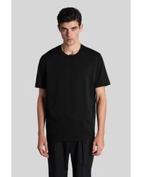 Attachment - T-Shirt in Cotone Nero - Lyst