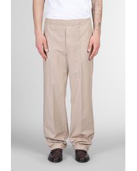 Grifoni - Pantalone in Cotone Beige - Lyst