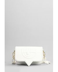 Chiara Ferragni - Shoulder Bag In White Faux Leather - Lyst