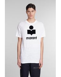 Isabel Marant - Karman T-shirt In White Linen - Lyst