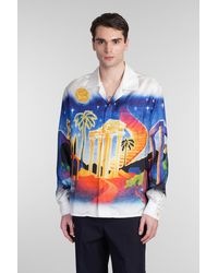 CASABLANCA - Camicia in Seta Multicolor - Lyst
