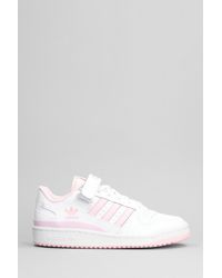 adidas - Forum Low Sneakers In White Leather - Lyst